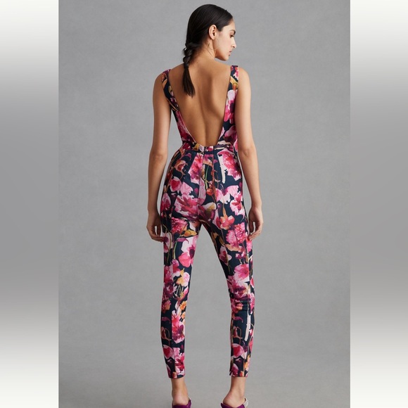 Anthro Floral Sweetheart Jumpsuit - Picture 2 of 15